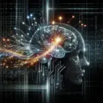 "AI technology enhancing creativity in digital innovation, featuring diverse individuals collaborating with advanced tools and software in a bright, modern workspace."